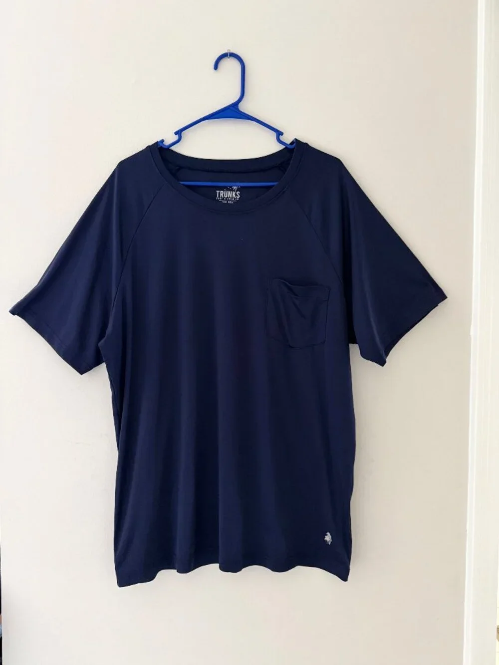 VERY NICE TRUNKS SURF & SWIM CO UPF 50+ NAVY BLUE SHORT SLEEVE SHIRT - SIZE XL